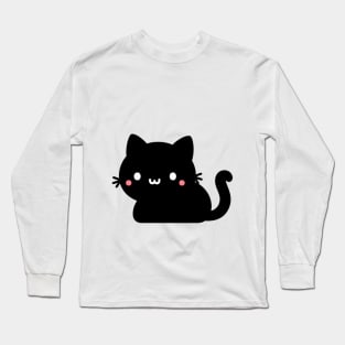 CUTE BLACK CAT Long Sleeve T-Shirt